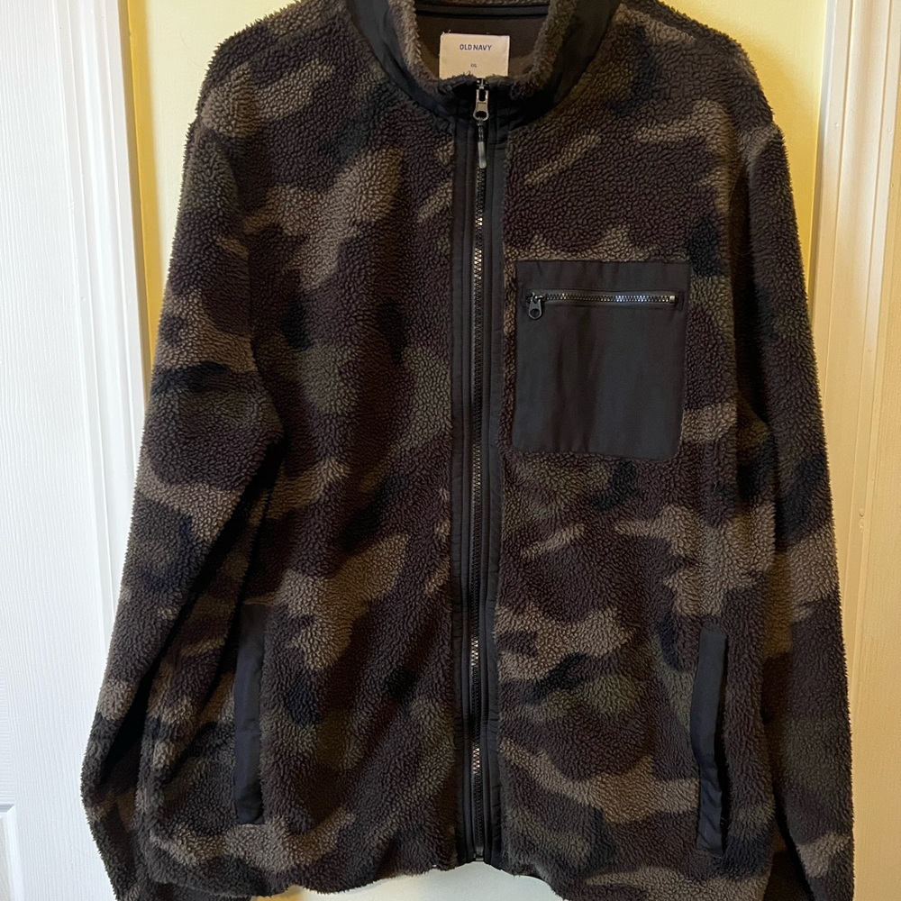 Old Navy Camo Fleece Jacket